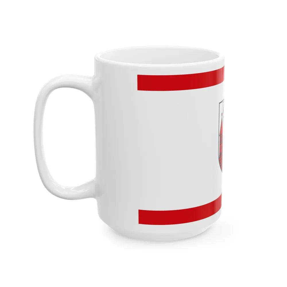 Flag of Cottbus Germany - White Coffee Mug-Go Mug Yourself