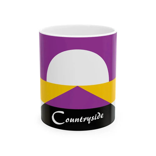 Flag of Countryside Kansas (United States) White Coffee Mug 11oz - Go Mug Yourself