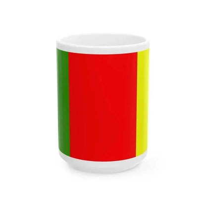 Flag of county Carlow (Ireland) White Coffee Mug 15oz - Go Mug Yourself