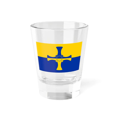 Flag of County Durham (England) Shot Glass 1.5oz 1.5oz - Go Mug Yourself