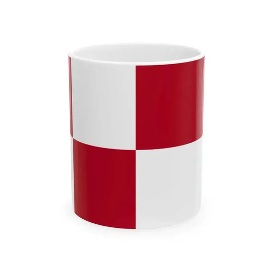 Flag of Courland civil (Latvia) White Coffee Mug 11oz - Go Mug Yourself