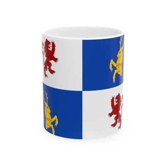 Flag of Courland Empire Total War (Latvia) White Coffee Mug 11oz - Go Mug Yourself