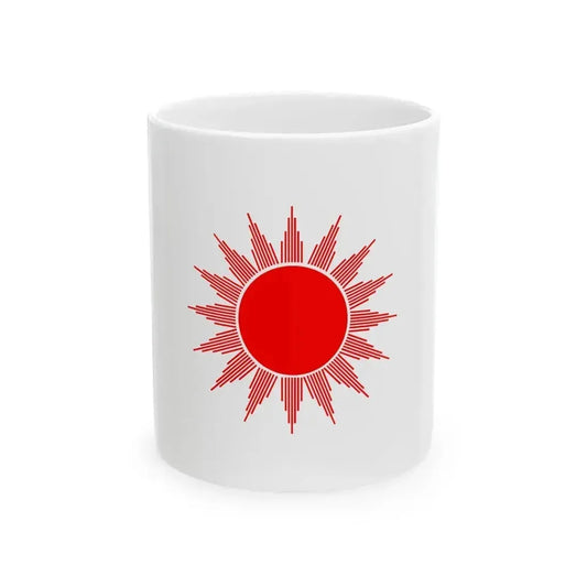 Flag of CPN UML (Nepal) White Coffee Mug 11oz - Go Mug Yourself