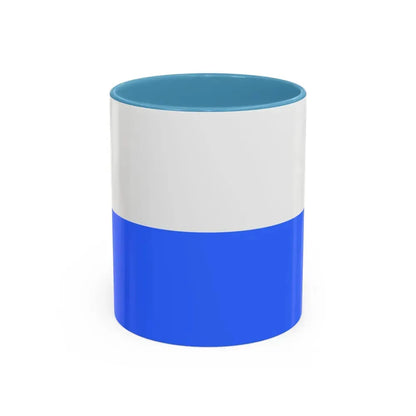 Flag of Cracow Poland - Accent Coffee Mug 11oz Light Blue - Go Mug Yourself