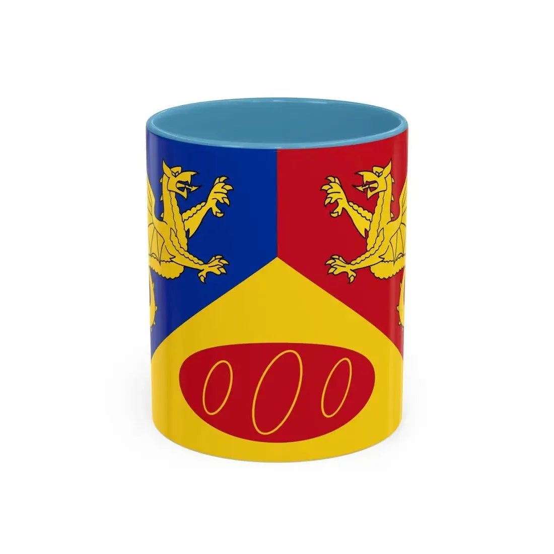 Flag of Craig y Dorth UK - Accent Coffee Mug 11oz Light Blue - Go Mug Yourself