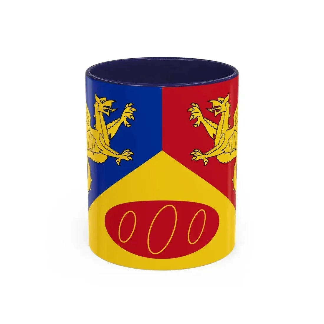 Flag of Craig y Dorth UK - Accent Coffee Mug 11oz Navy - Go Mug Yourself