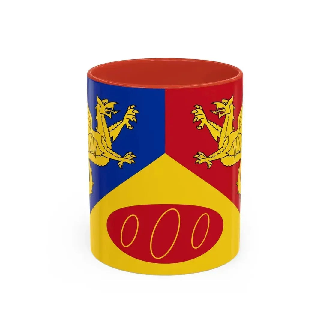 Flag of Craig y Dorth UK - Accent Coffee Mug 11oz Red - Go Mug Yourself