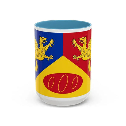 Flag of Craig y Dorth UK - Accent Coffee Mug 15oz Light Blue - Go Mug Yourself