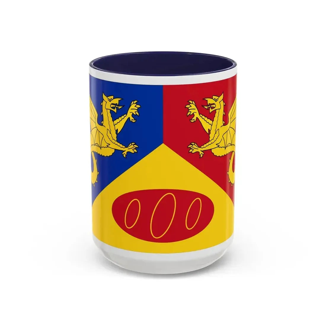 Flag of Craig y Dorth UK - Accent Coffee Mug 15oz Navy - Go Mug Yourself