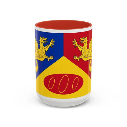Flag of Craig y Dorth UK - Accent Coffee Mug 15oz Red - Go Mug Yourself