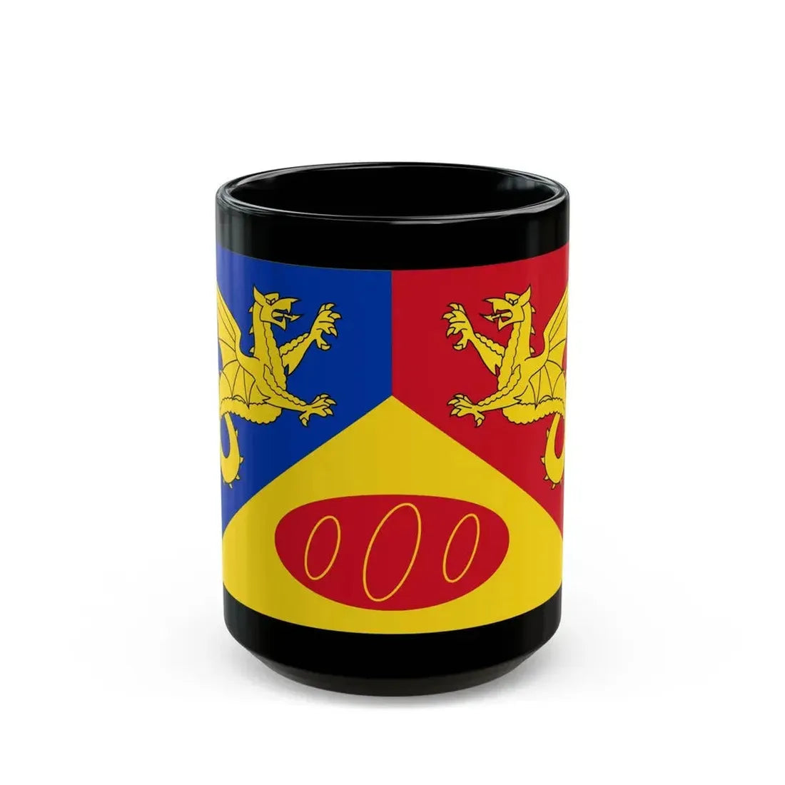 Flag of Craig y Dorth UK - Black Coffee Mug 15oz - Go Mug Yourself