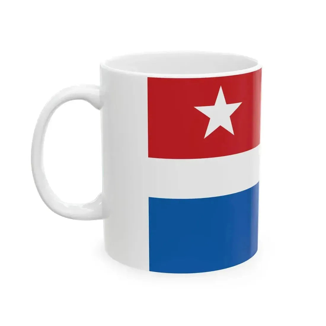 Flag of Cretan State (Greece) White Coffee Mug - Go Mug Yourself