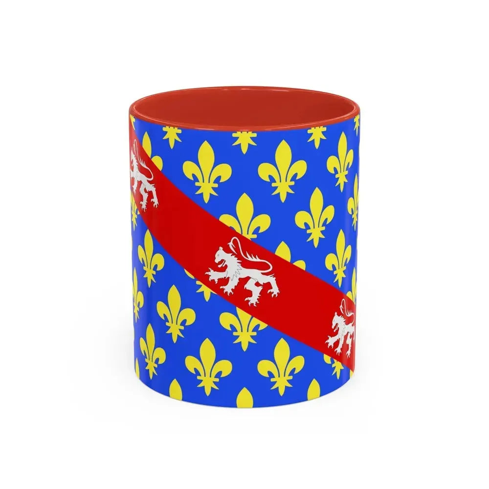 Flag of Creuse France - Accent Coffee Mug 11oz Red - Go Mug Yourself