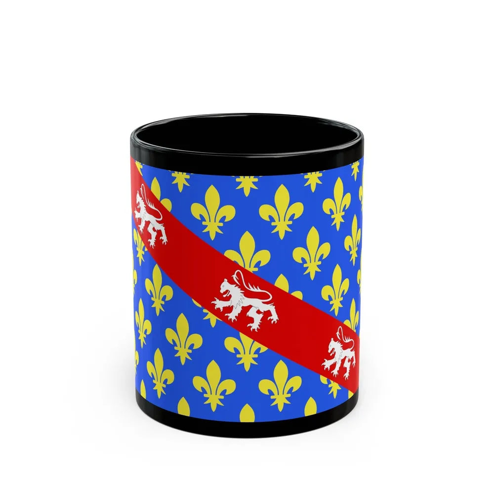 Flag of Creuse France - Black Coffee Mug-11oz-Go Mug Yourself