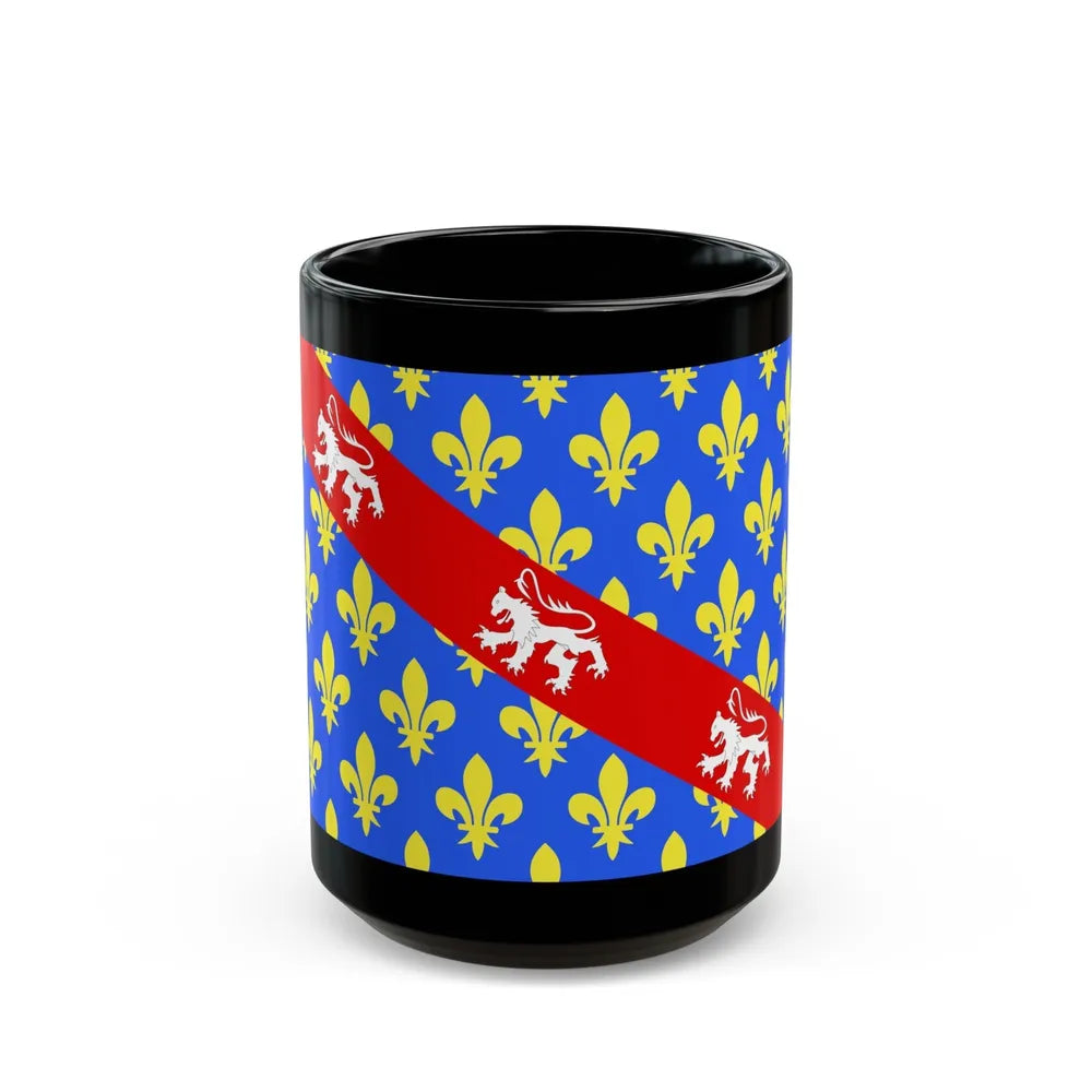 Flag of Creuse France - Black Coffee Mug-15oz-Go Mug Yourself