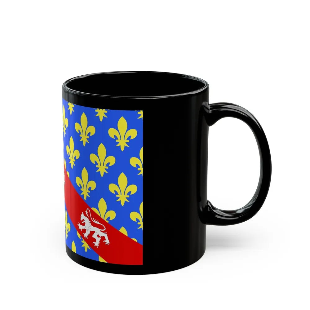 Flag of Creuse France - Black Coffee Mug-Go Mug Yourself