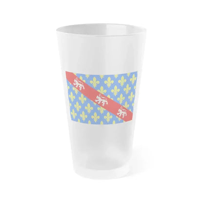 Flag of Creuse France - Frosted Pint Glass 16oz 16oz Frosted - Go Mug Yourself