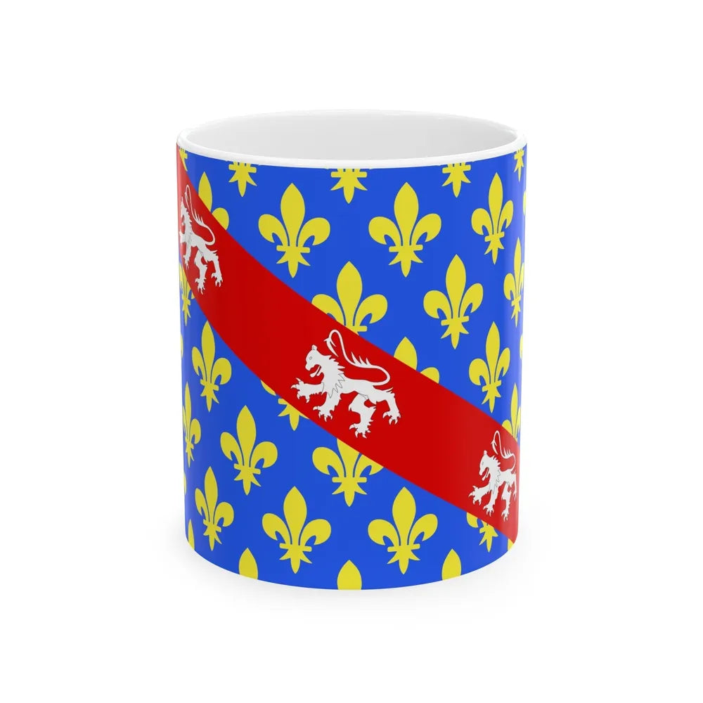 Flag of Creuse France - White Coffee Mug-11oz-Go Mug Yourself