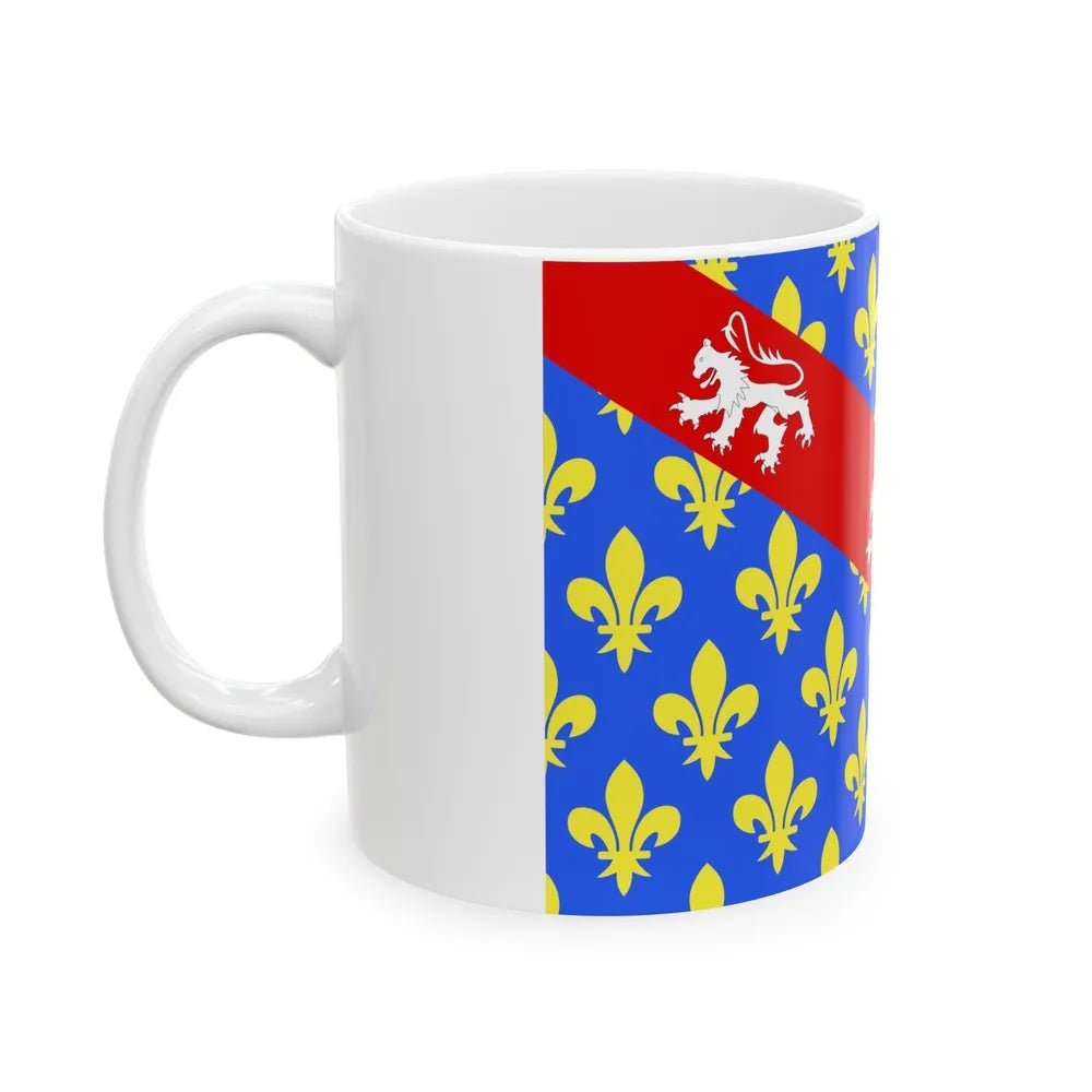 Flag of Creuse France - White Coffee Mug-Go Mug Yourself