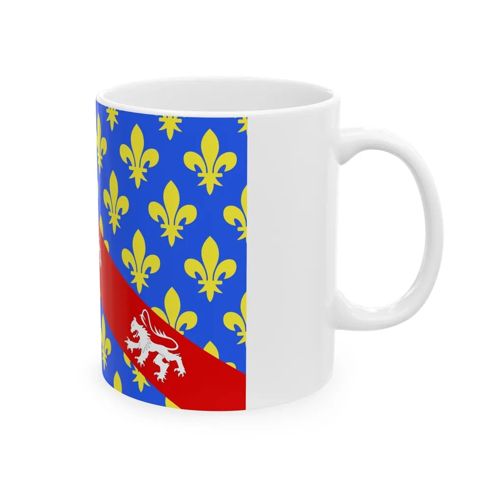 Flag of Creuse France - White Coffee Mug-Go Mug Yourself