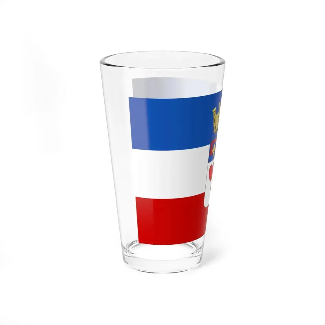 Flag of Crevalcore (Italy) Pint Glass 16oz - Go Mug Yourself