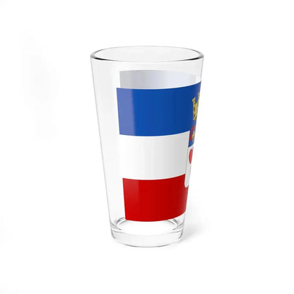Flag of Crevalcore (Italy) Pint Glass 16oz - Go Mug Yourself