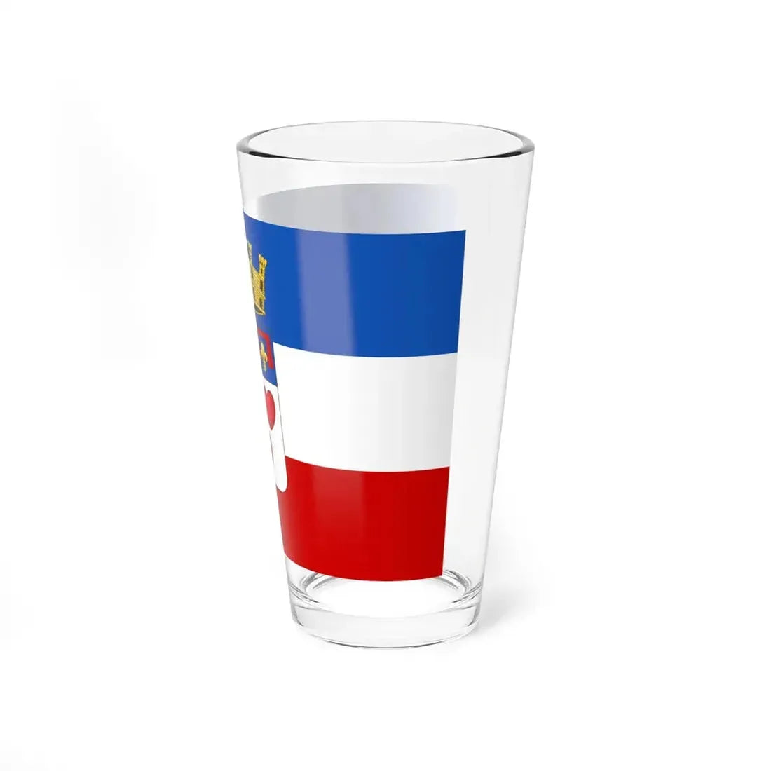 Flag of Crevalcore (Italy) Pint Glass 16oz - Go Mug Yourself