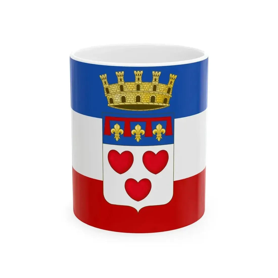 Flag of Crevalcore (Italy) White Coffee Mug 11oz - Go Mug Yourself