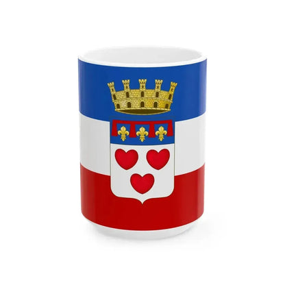 Flag of Crevalcore (Italy) White Coffee Mug 15oz - Go Mug Yourself