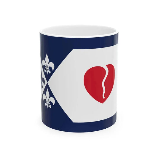 Flag of Creve Coeur Missouri (United States) White Coffee Mug 11oz - Go Mug Yourself