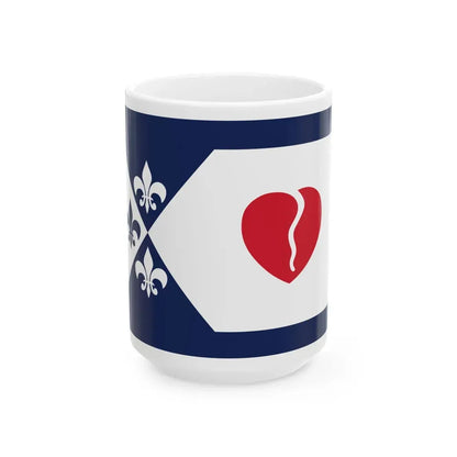 Flag of Creve Coeur Missouri (United States) White Coffee Mug 15oz - Go Mug Yourself
