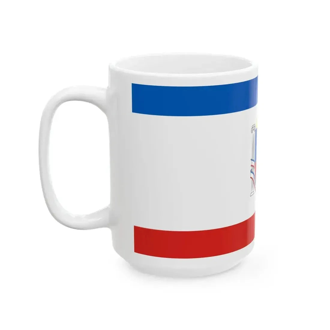 Flag of Crimea design (Russia) White Coffee Mug - Go Mug Yourself