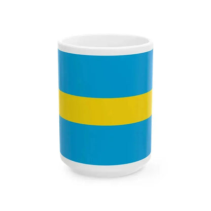 Flag of Crimean Peoples Republic variant (Russia) White Coffee Mug 15oz - Go Mug Yourself