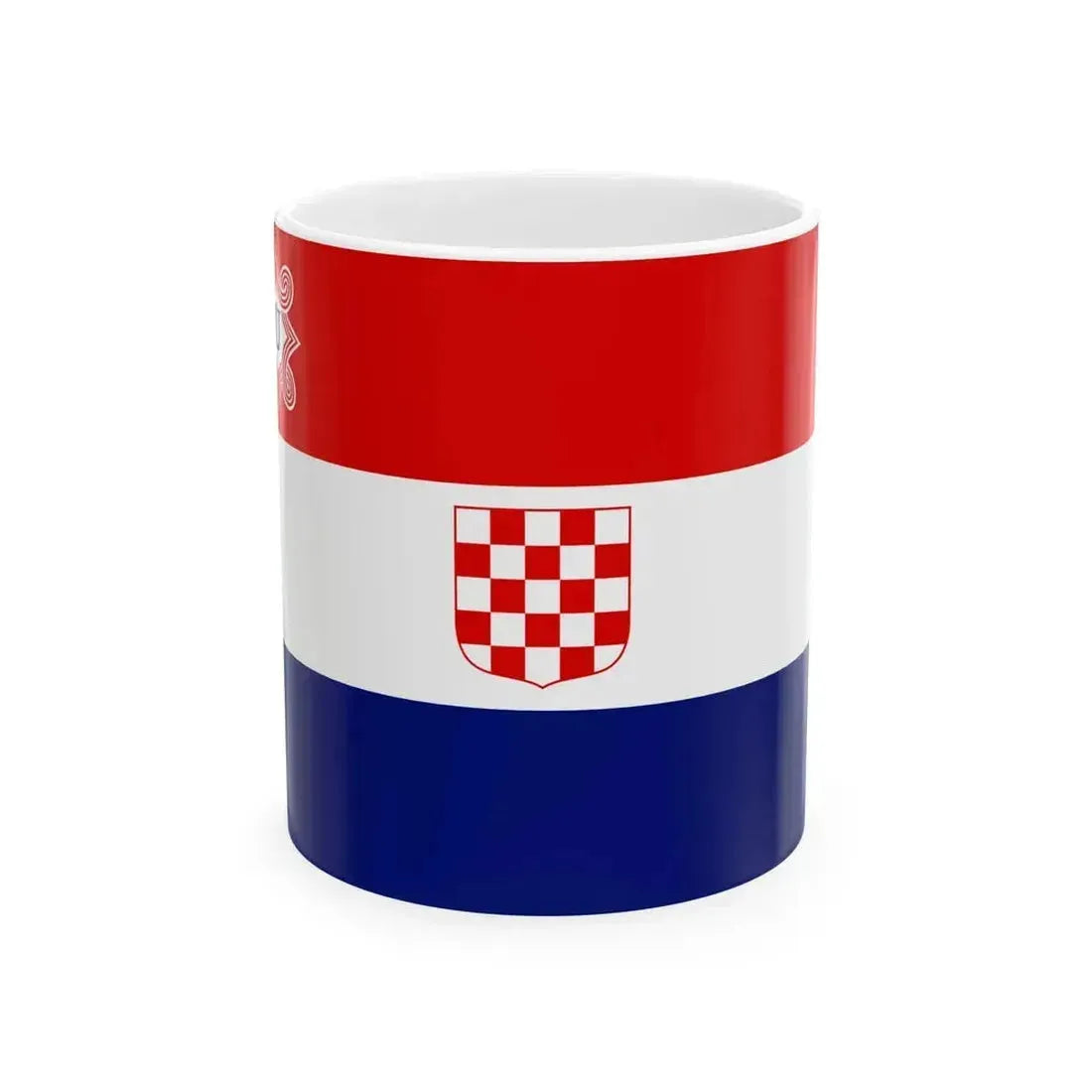 Flag of Croatia 1941-1945 (Croatia) White Coffee Mug 11oz - Go Mug Yourself