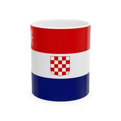 Flag of Croatia 1941-1945 (Croatia) White Coffee Mug 11oz - Go Mug Yourself