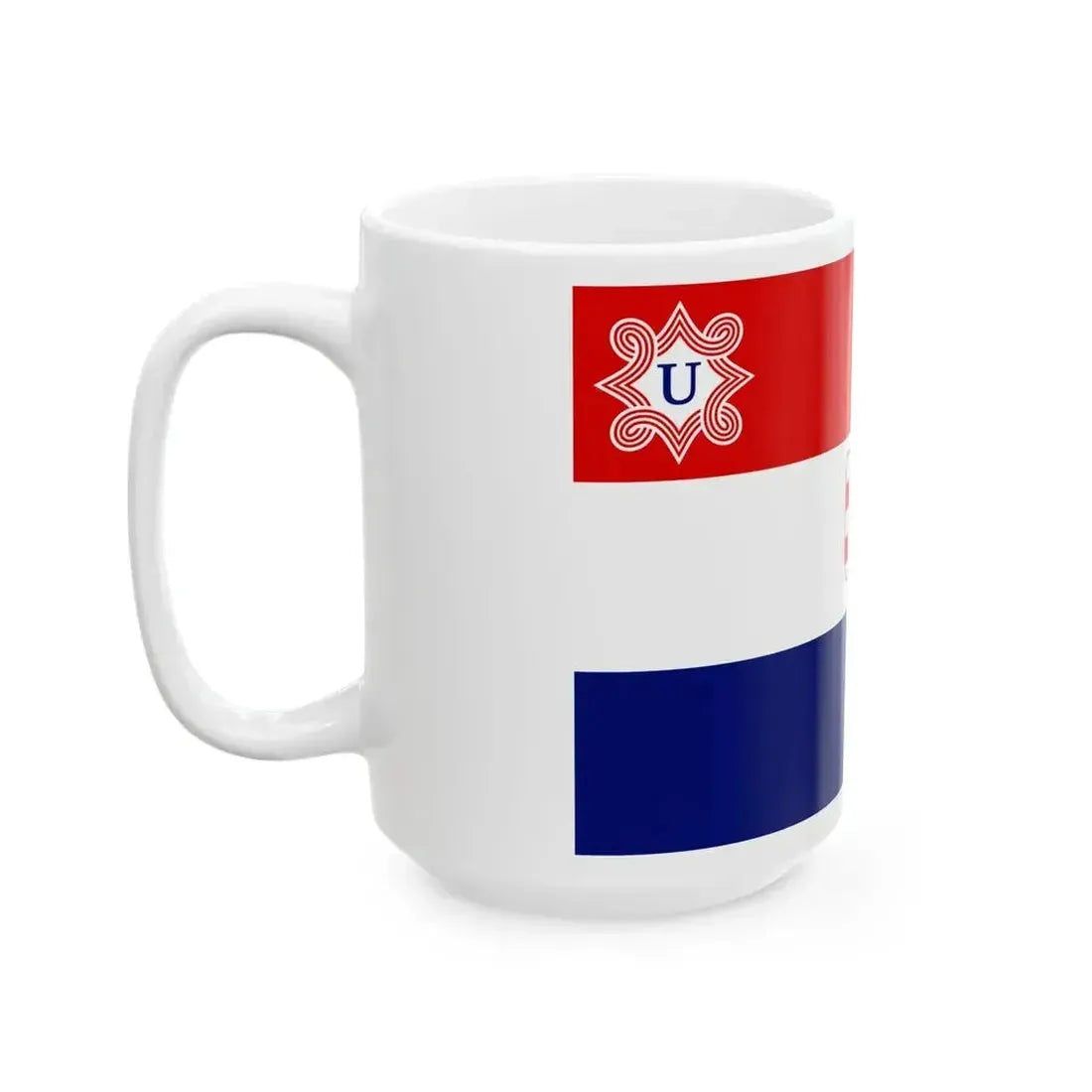 Flag of Croatia 1941-1945 (Croatia) White Coffee Mug - Go Mug Yourself