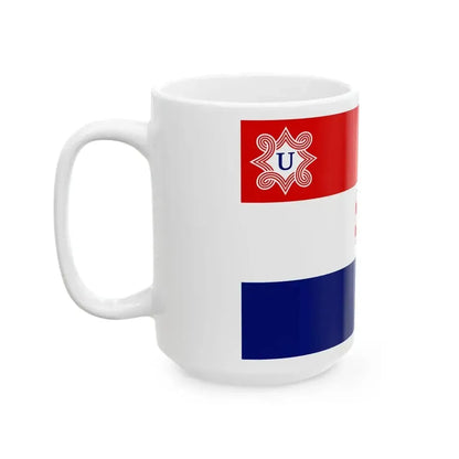 Flag of Croatia 1941-1945 (Croatia) White Coffee Mug - Go Mug Yourself