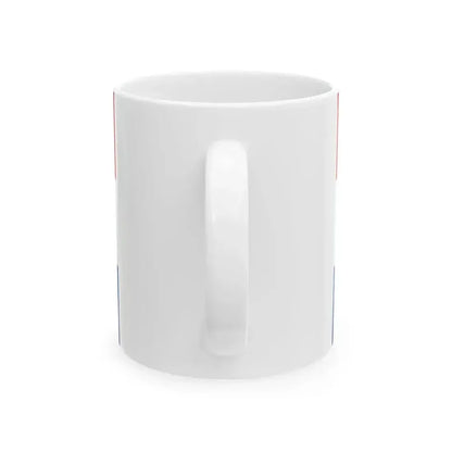 Flag of Croatia 1990 2-3 (Croatia) White Coffee Mug - Go Mug Yourself