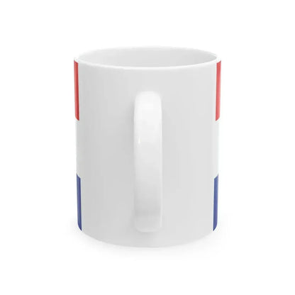 Flag of Croatia 1990 3-5 (Croatia) White Coffee Mug - Go Mug Yourself