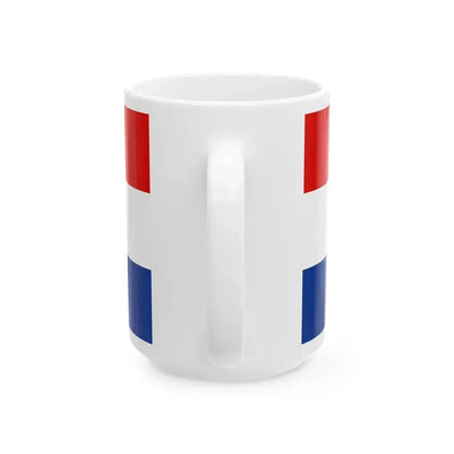 Flag of Croatia 1990 (Croatia) White Coffee Mug - Go Mug Yourself