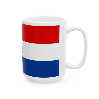 Flag of Croatia 1990 (Croatia) White Coffee Mug - Go Mug Yourself
