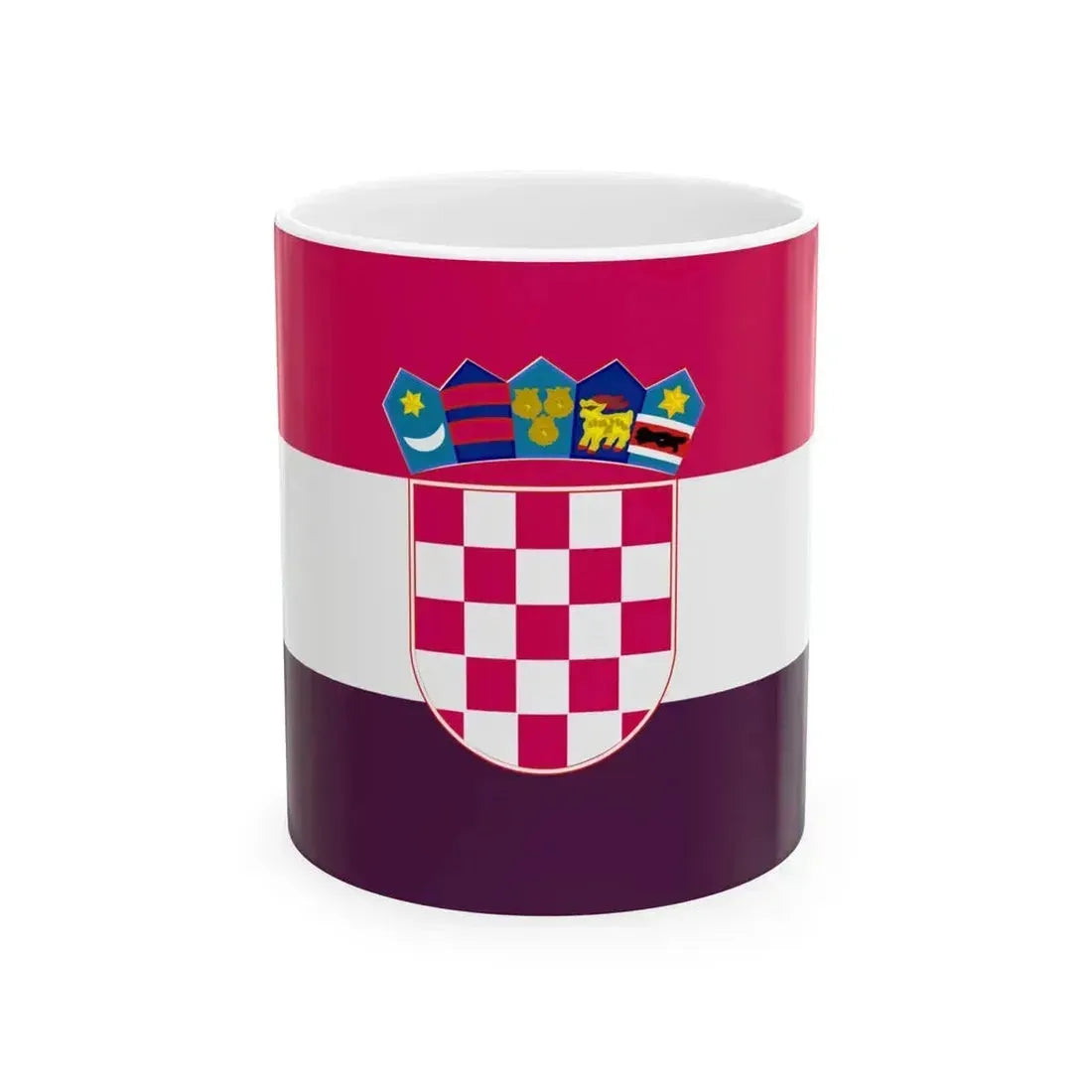 Flag of Croatia 1993 (Croatia) White Coffee Mug 11oz - Go Mug Yourself