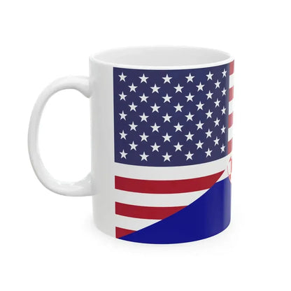 Flag of Croatia and the United States (Croatia) White Coffee Mug - Go Mug Yourself