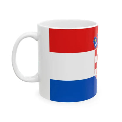 Flag of Croatia at the UN (Croatia) White Coffee Mug - Go Mug Yourself