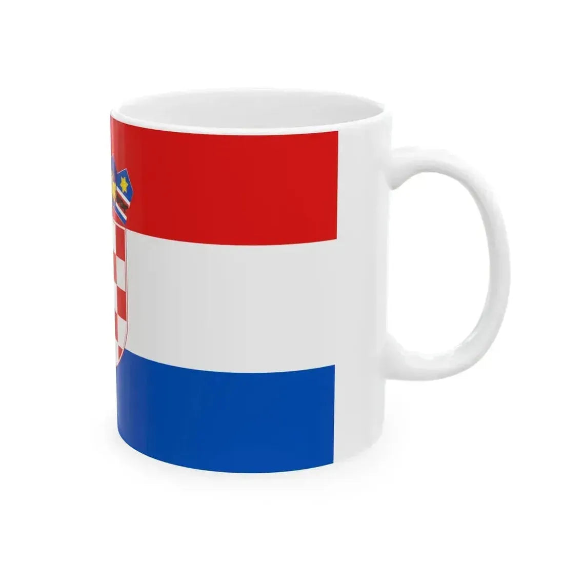 Flag of Croatia at the UN (Croatia) White Coffee Mug - Go Mug Yourself