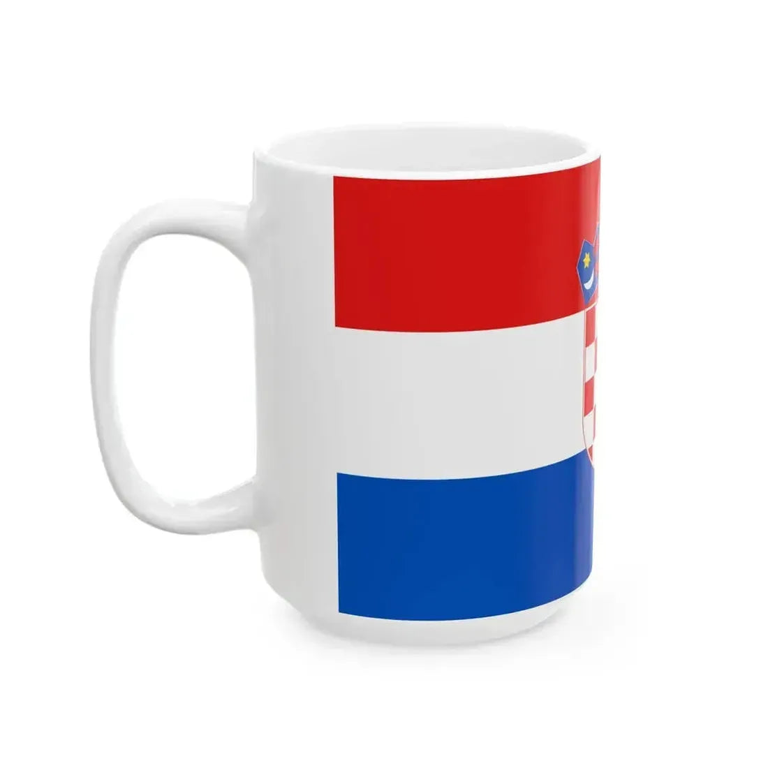 Flag of Croatia at the UN (Croatia) White Coffee Mug - Go Mug Yourself