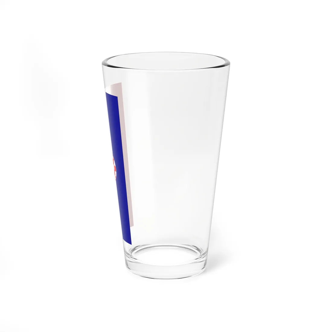 Flag of Croatia vertical (Croatia) Pint Glass 16oz - Go Mug Yourself