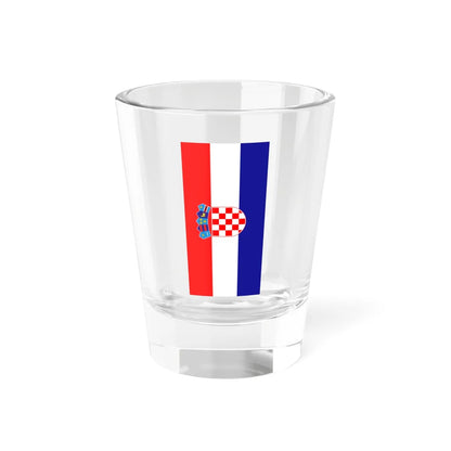 Flag of Croatia vertical (Croatia) Shot Glass 1.5oz 1.5oz - Go Mug Yourself