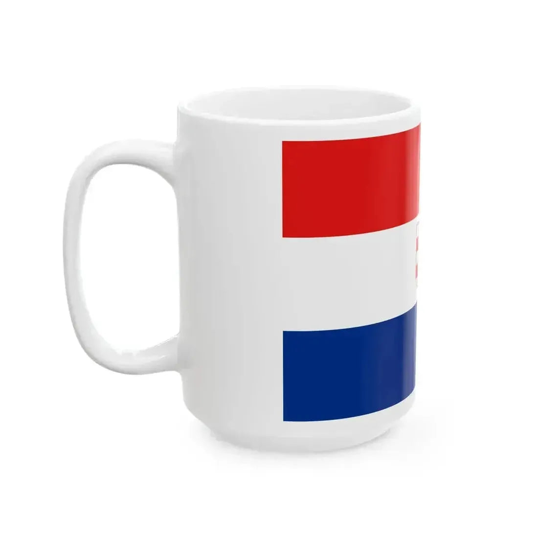 Flag of Croatia white chequy (Croatia) White Coffee Mug - Go Mug Yourself