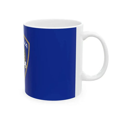 Flag of Croatian Police (Croatia) White Coffee Mug - Go Mug Yourself